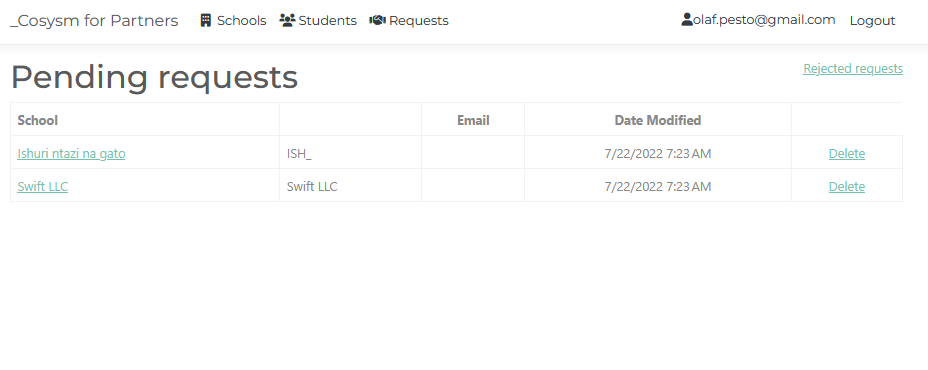 Pending Access Requests